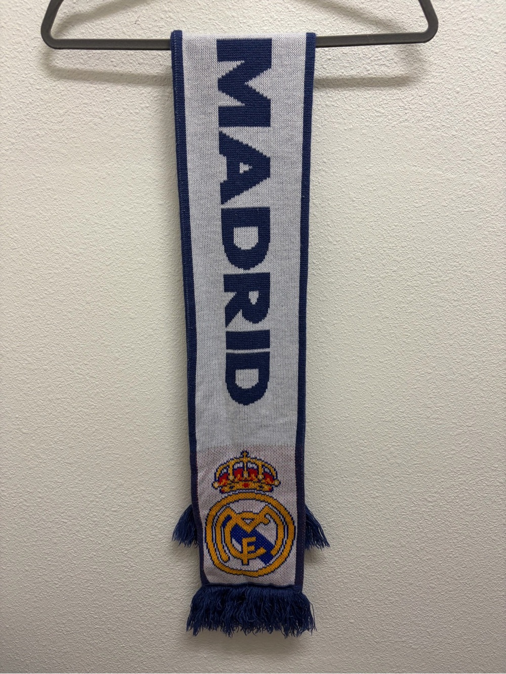 adidas Real Madrid Gray and Navy “futbol” soccer  Scarf